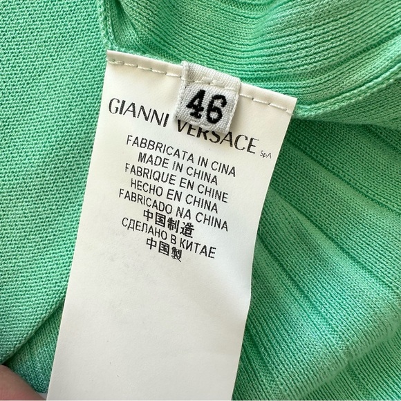 Versace Collection dress mint color size 46IT or 10 US Retail 1500$ - Picture 12 of 12